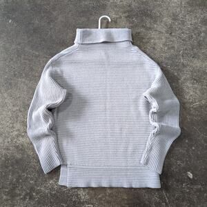 Goodnight Macaroon Turtleneck Sweater Womens M Tan Ribbed Preppy Retro Designer